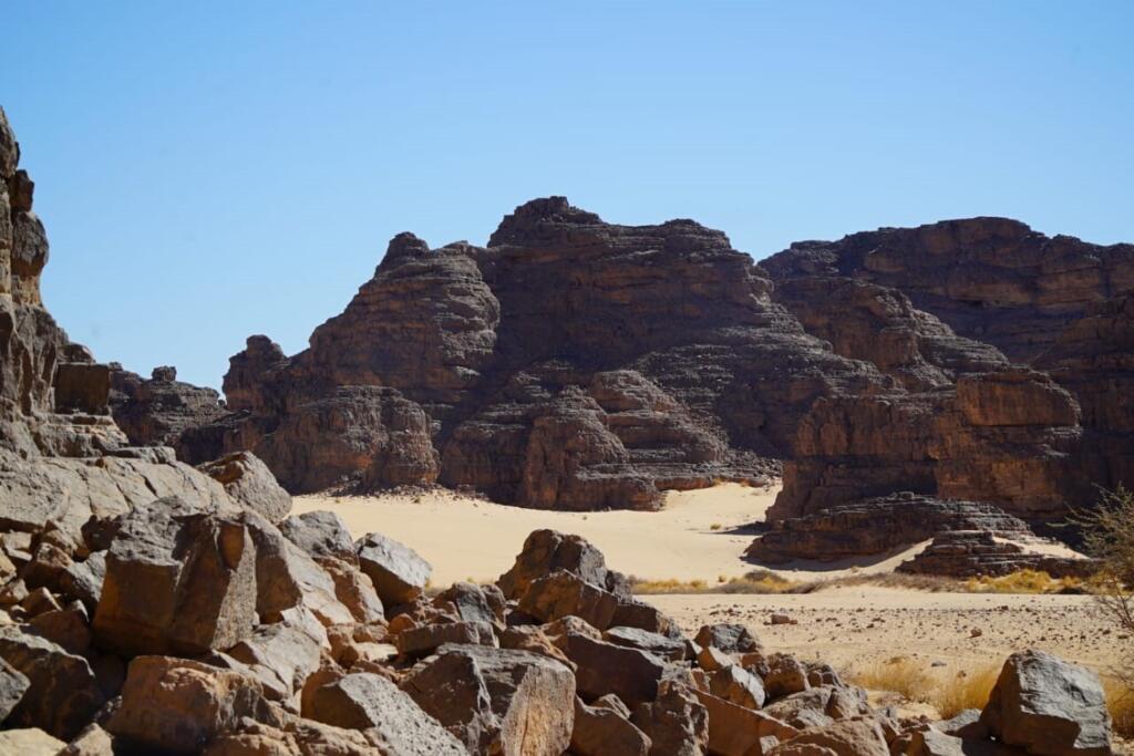Vue de parc national du Tassili n’Ajjer, dans le Grand-Sud algérien.