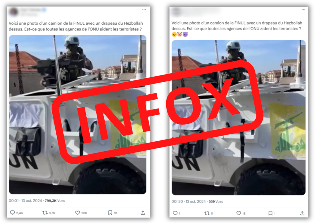 Cette image sortie de son contexte a été vue plusieurs millions de fois en ligne.