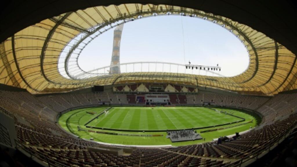 O Estádio  Khalifa em Doha, no Catar. 