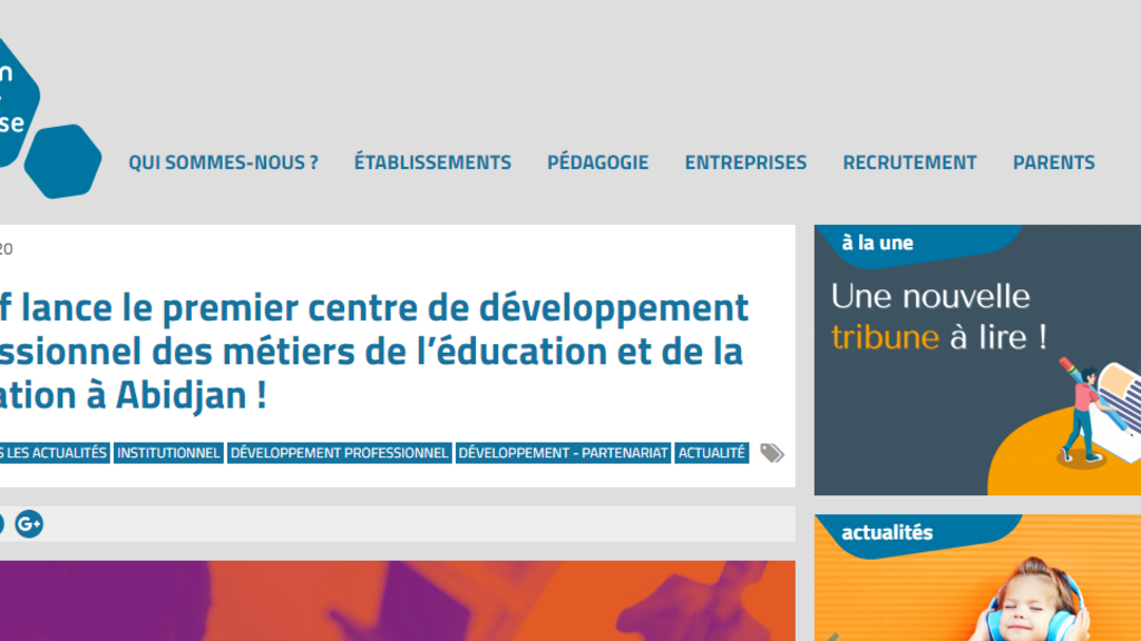 La Mission laïque française, association indépendante actrice de l'enseignement français dans le monde, gère à ce jour 112 établissements dans 39 pays à l'étranger.