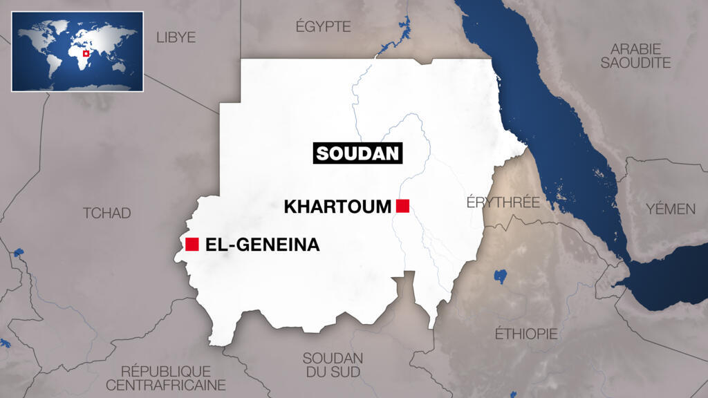 Localité d'El-Geneina au Soudan.