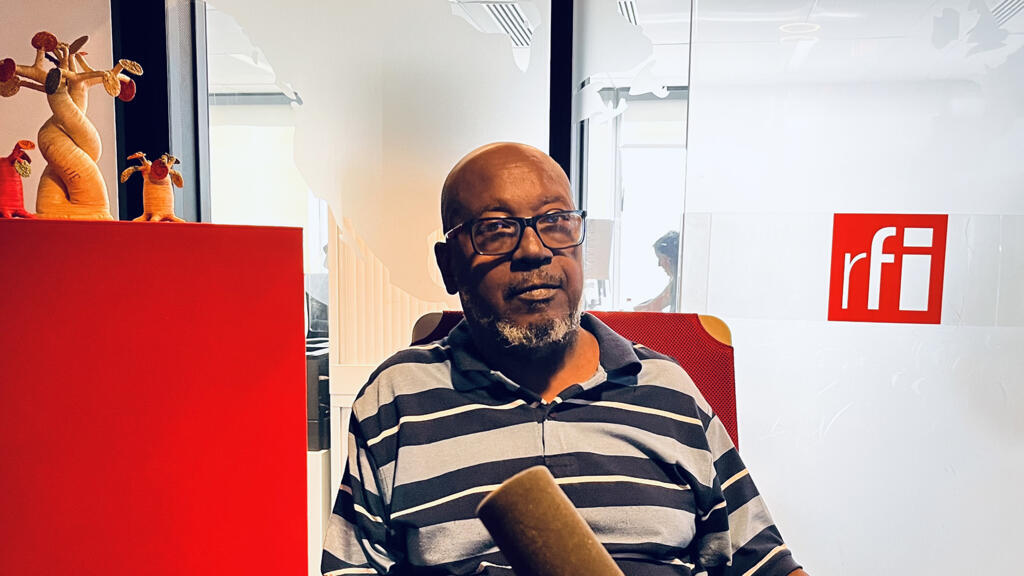 Lyonel Trouillot, dans les studios de RFI, le 15 septembre 2023.
