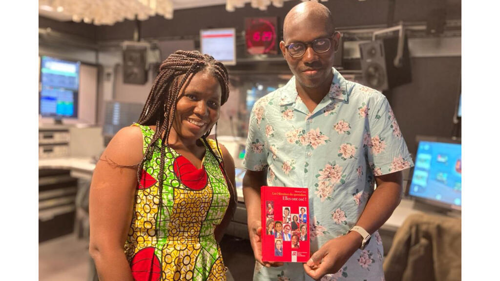 Kpénahi Traoré et l'un des invités, Moussa Cissé.