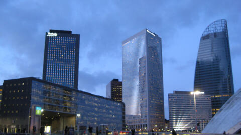 Le quartier de La Défense, dans la banlieue ouest de Paris, où se trouvent les sièges sociaux de nombreuses grandes entreprises françaises et internationales.