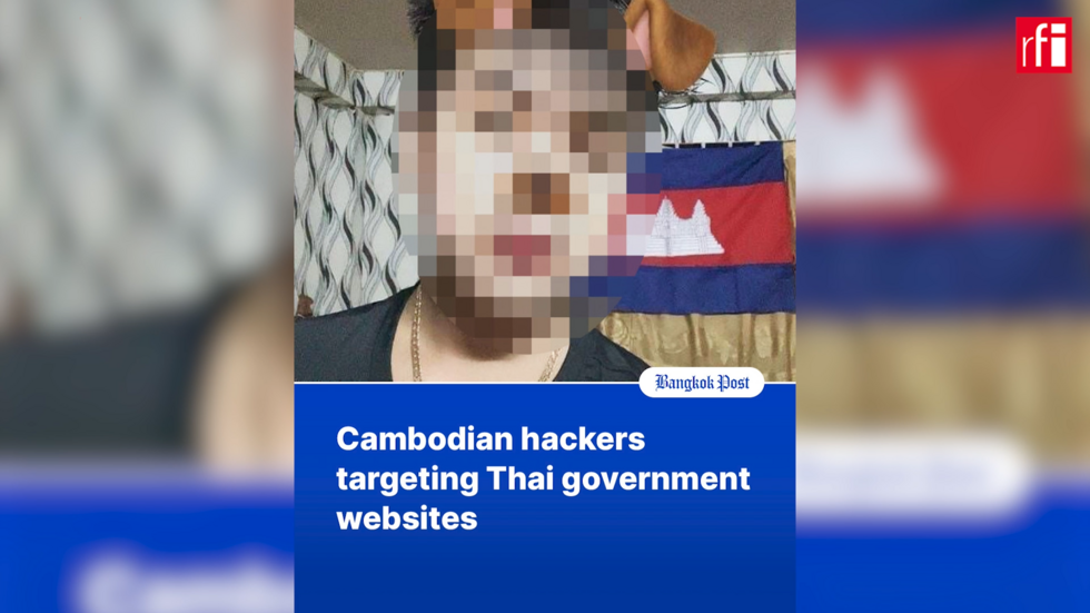 ជនសង្ស័យជាជនជាតិខ្មែរដែលអាជ្ញាធរថៃថាបានចូលវាយប្រហារគេហទំព័រថៃ