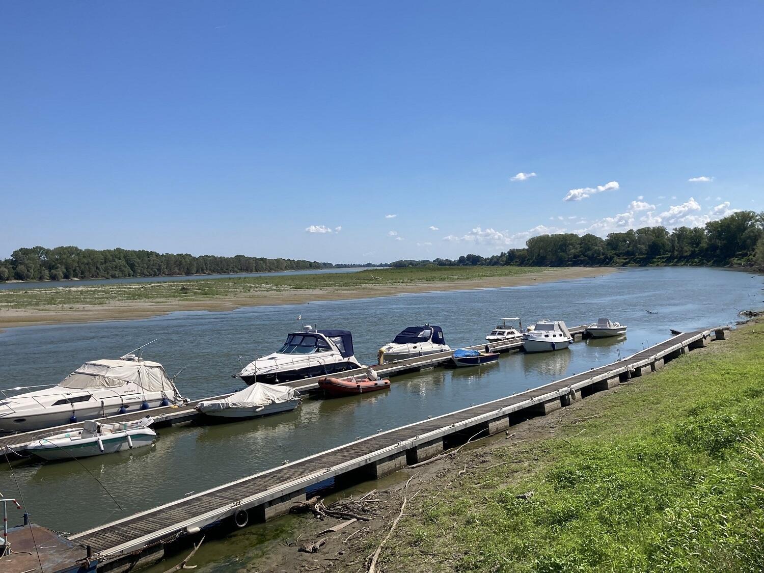 Le fleuve Pô près de Ferrare, il 13 luglio 2022.