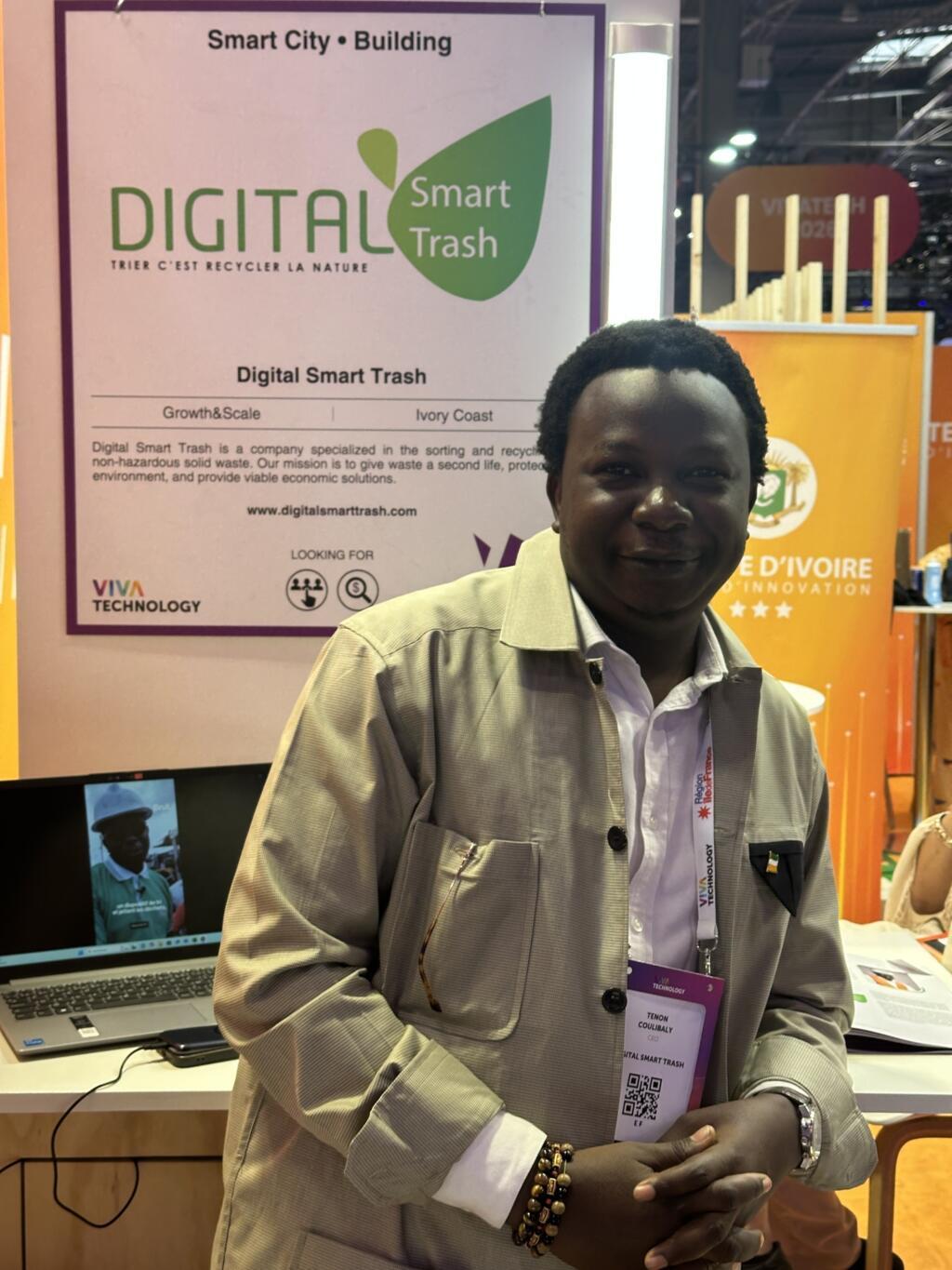 Tenon Coulibaly, cofondateur de Digital Smart Trash