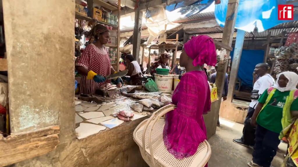 Sur un marché à Pikine, dans la banlieue de Dakar, au Sénégal.
