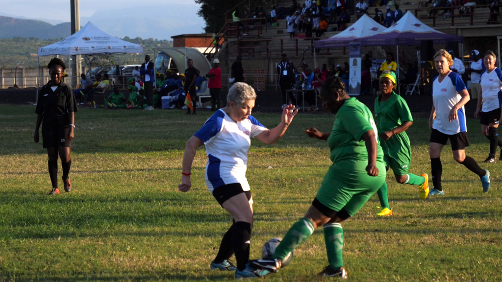 Breakers (USA) contre Yasa Grannies (Zambie), le 28 mars 2023 au stade de Nkowankowa, Greater Tzaneen, Afrique du Sud.