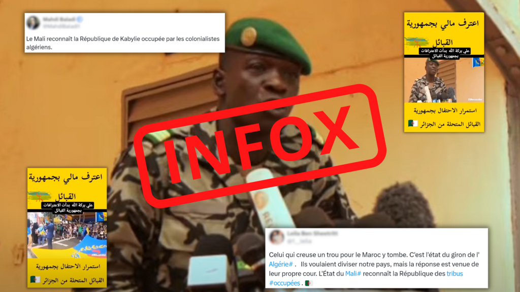 Non, le Mali ne vient pas de reconnaître l’indépendance de la Kabylie