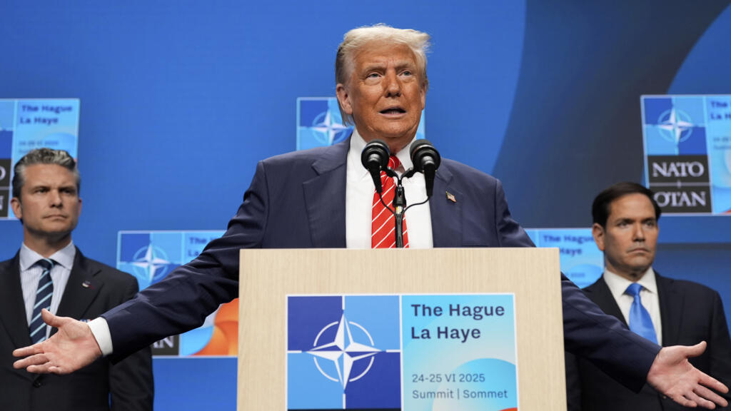 Donald Trump la summitul NATO de la Haga, Țările de Jos, 25 iunie 2025.