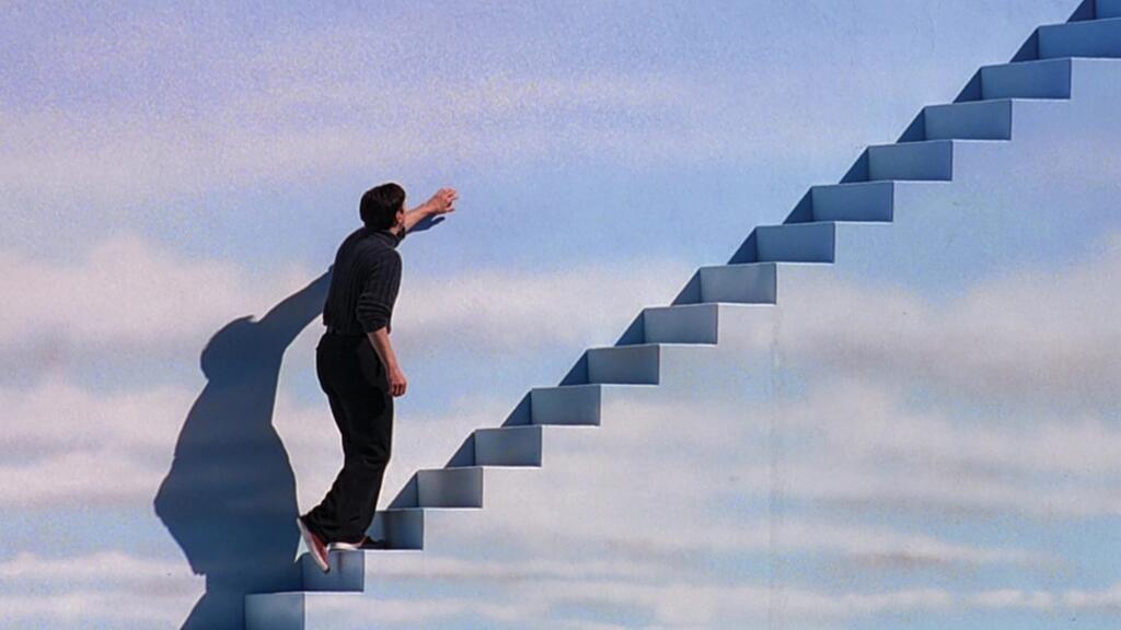 Jim Carrey in the 1998 film, The Truman Show.