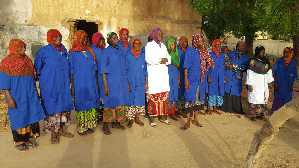 Le Bureau de la Fédération des groupements des transformatrices de viande séchée de Ati.