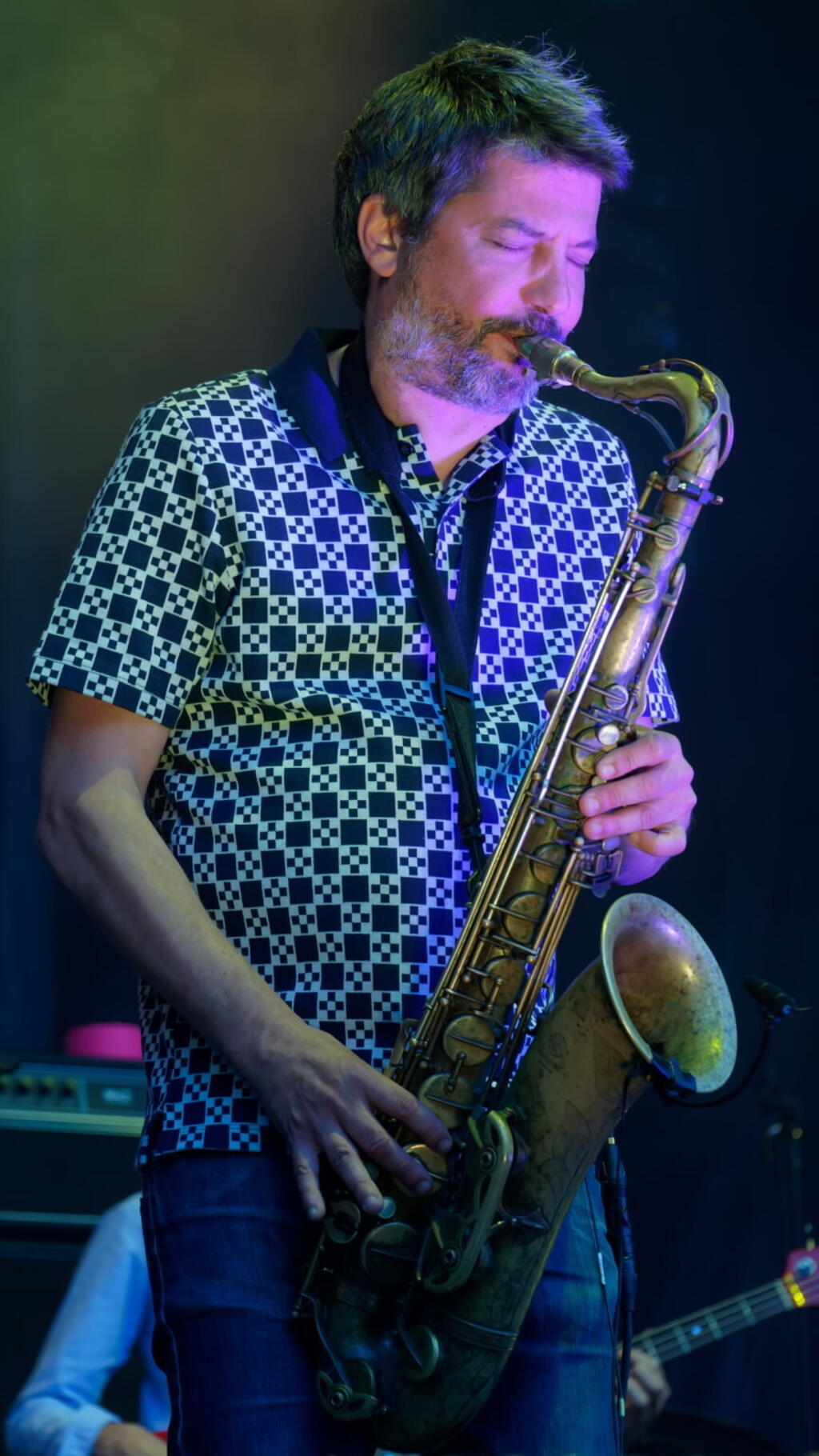 Le saxophoniste Laurent Bardainne à Paris en juin 2022.