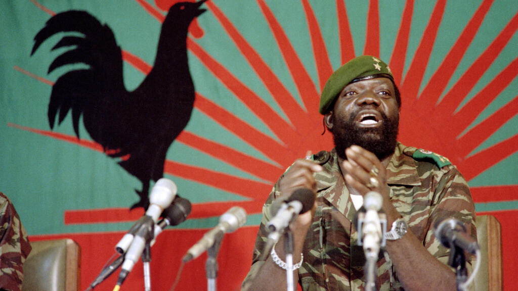 Le chef rebelle Jonas Savimbi, ici le 11 décembre 1985 (photo d'illustration).