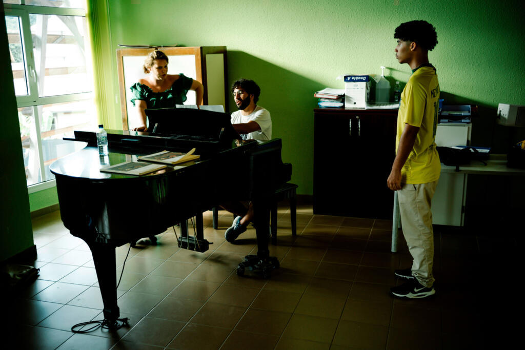 Atelier chant dans le cadre du projet « Opéra en Guyane ».