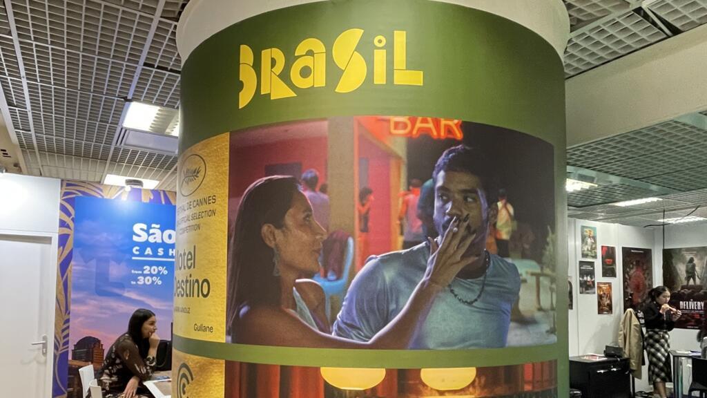 O pavilhão do Brasil no Mercado do Filme do Festival de Cannes em 2024.
