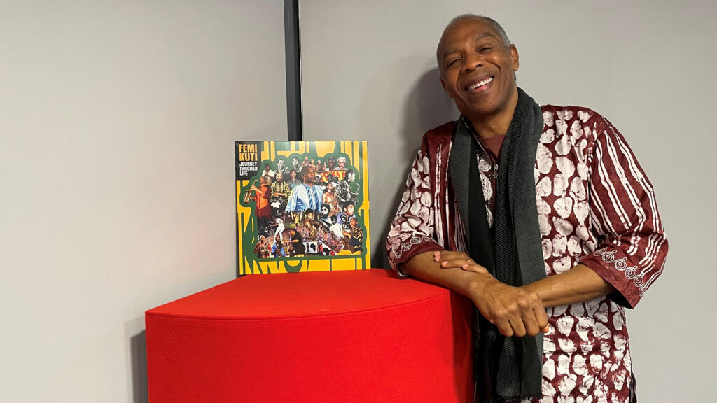 Femi Kuti, fier de dévoiler «Journey Through Life» aux auditeurs de RFI.