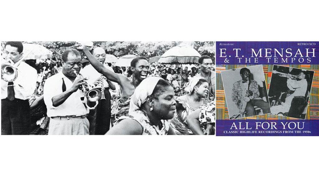 Louis Armstrong au Ghana en 1956 & The Tempos avec ET Mensah. (@ DR)