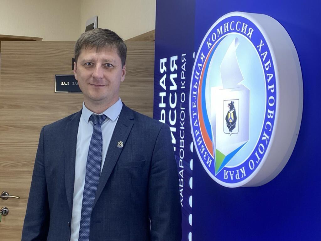 Denis Alexandrovich Kuzmenko, président de la commission électorale régionale, en septembre 2024