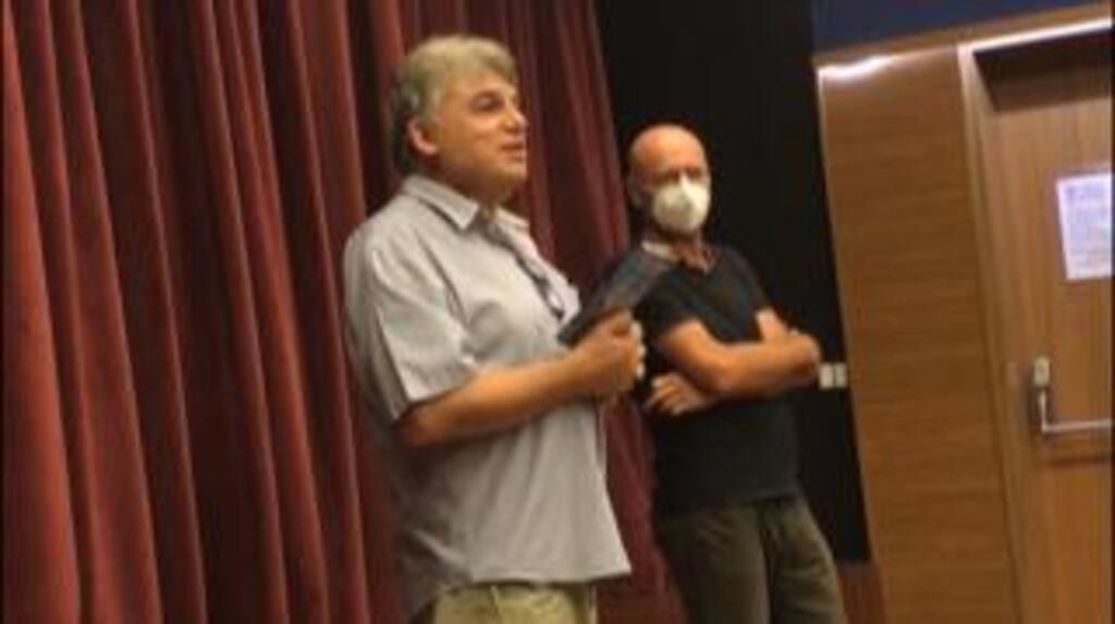Professores de teatro do Lycée Molière, Laurent Desbois et Alain Alberganti