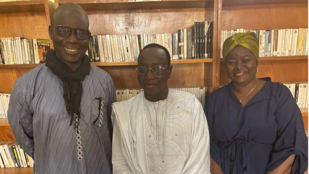 de gauche à droite ; Ngaari Mbaye, Youssour Mbargane et Gnagna Diallo