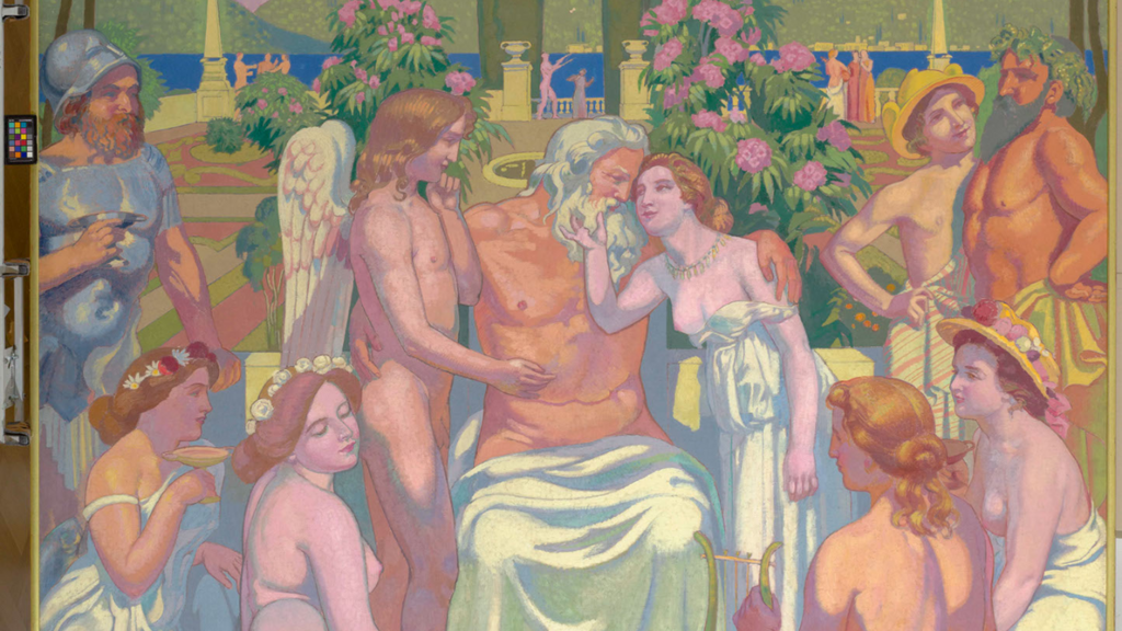 A história da Psiquê, 1908, de Maurice Denis.