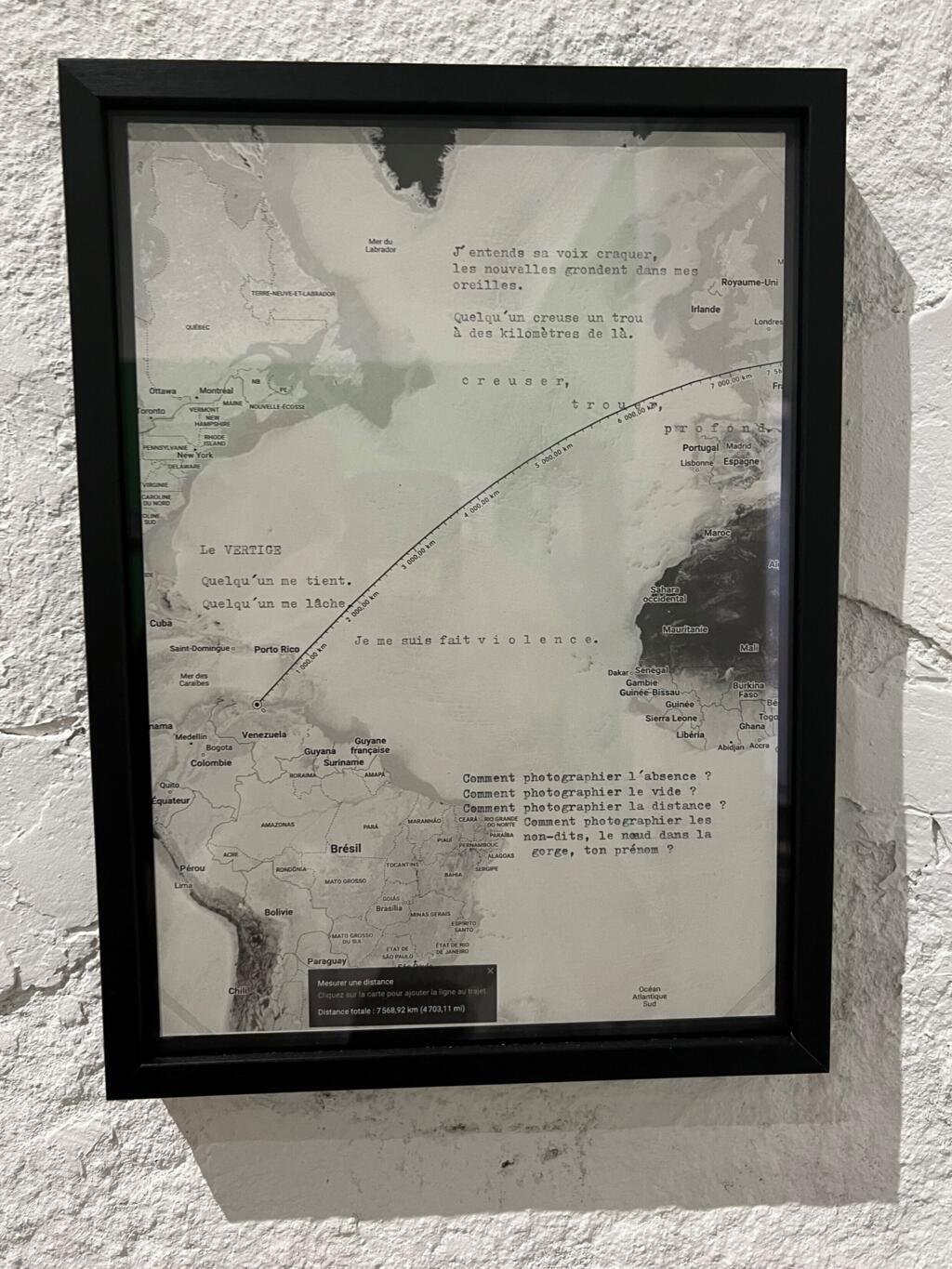 Imagem da exposição de Olenka Carrasco em Arles (3/7/23).