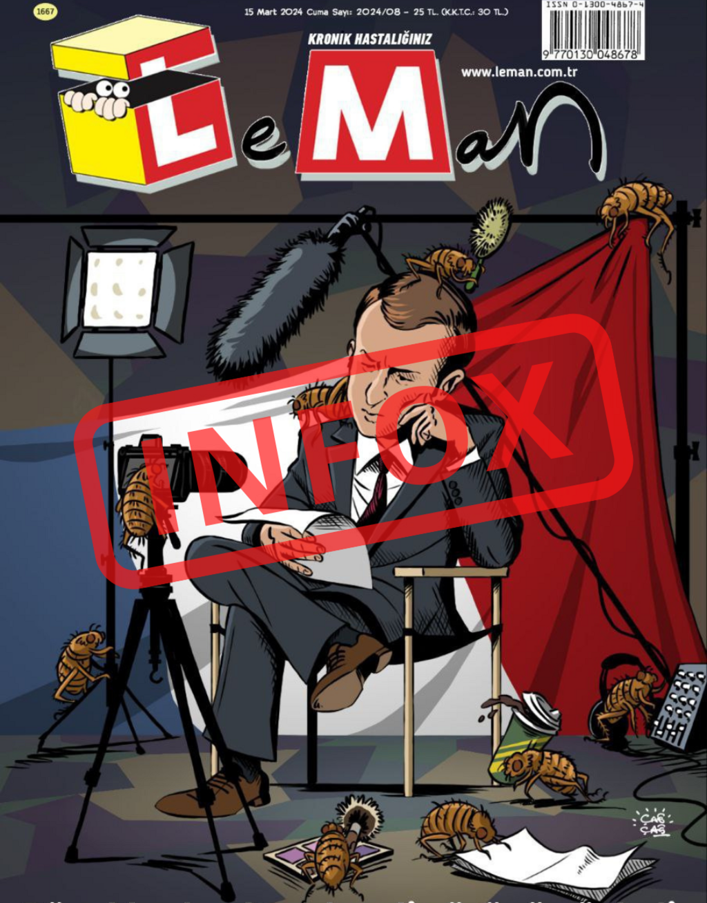 La rédaction turque de Leman n'est pas à l'origine de cette couverture.