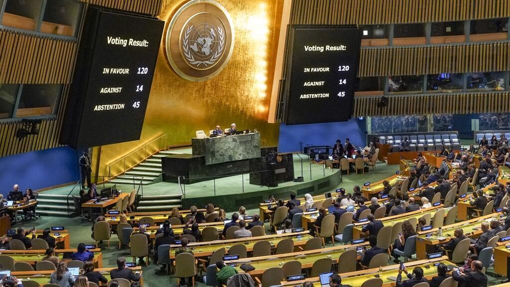 L'Assemblée générale de l'ONU à New York.