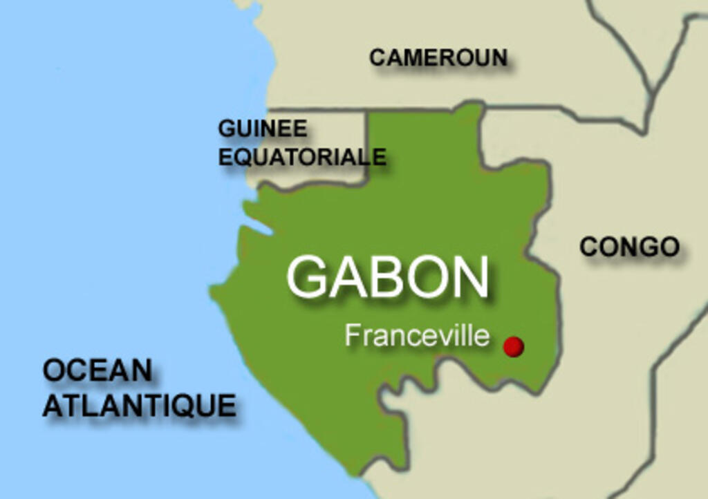 非洲 ： 加蓬。
Afrique / Carte d'archive du Gabon.