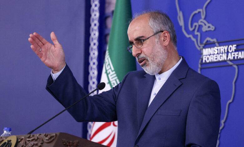 ناصر کنعانی سخنگوی وزارت امور خارجۀ جمهوری اسلامی ایران.
