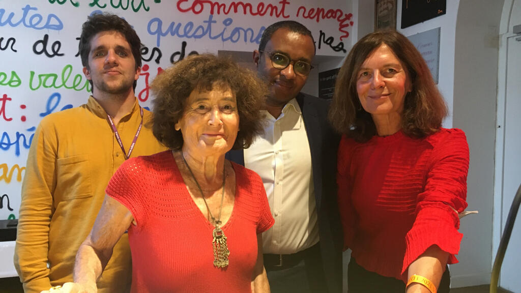 De gauche à droite : Antoine Guégan, Catherine Coquery-Vidrovitch, Pap Ndiaye et Valérie Nivelon.