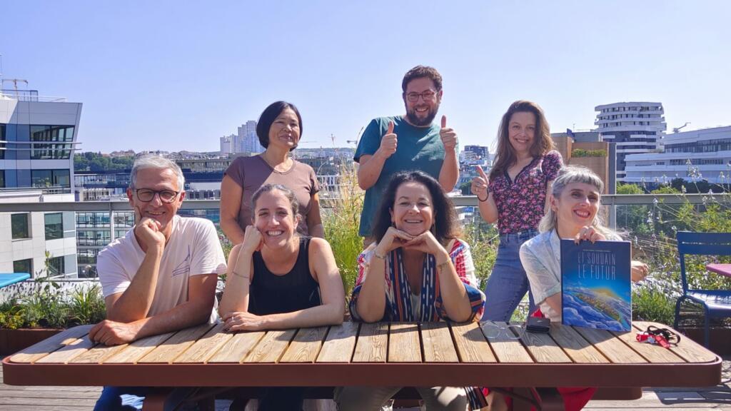 François Porcheron, Lucile Gimberg, Anne-Cécile Bras, Caroline Filliette, Yang Mei, Simon Rozé et Coralie Schaub. 