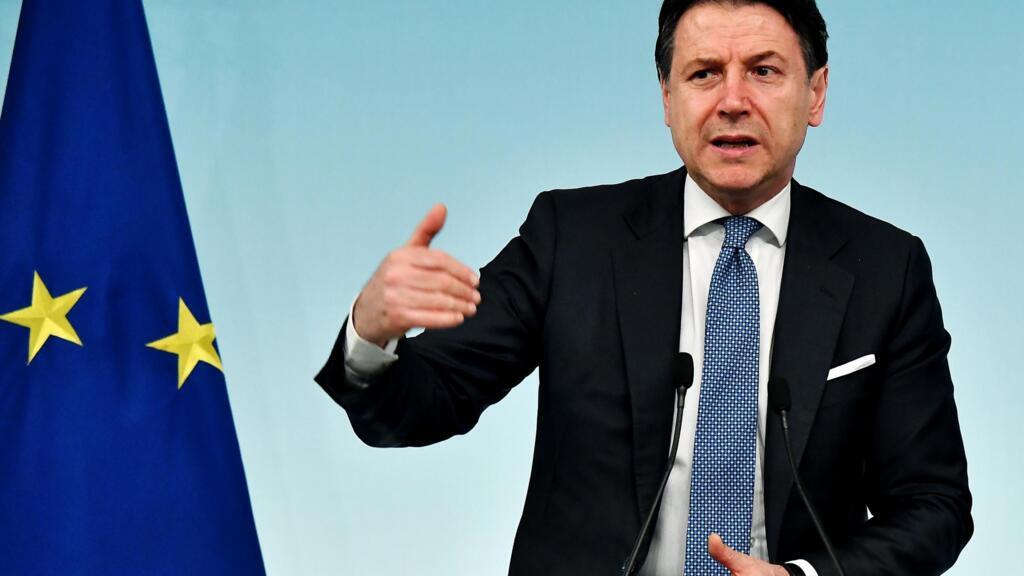 Le président du Conseil italien Giuseppe Conte, le 4 mars 2020 à Rome.