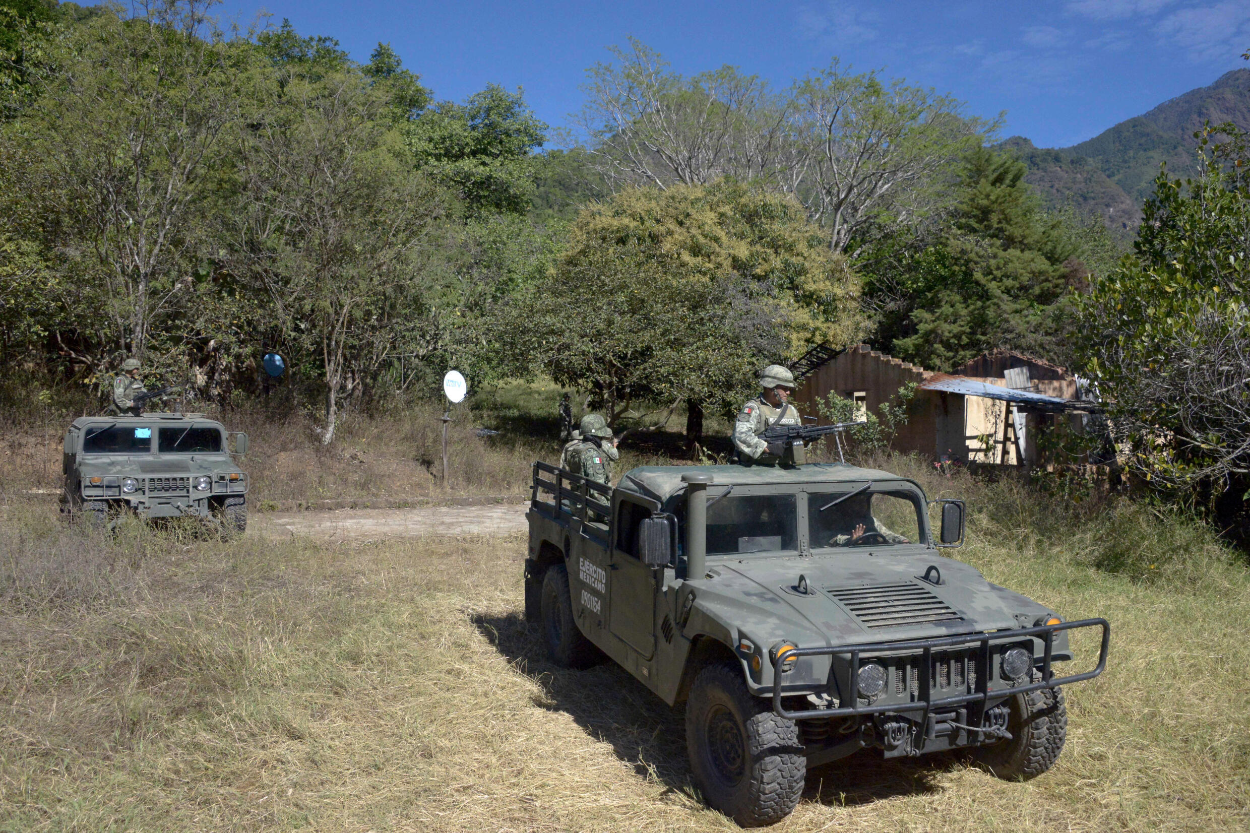 El ejército mexicano dijo que el sembradío tenía una extensión de casi una hectárea con 800 metros cuadrados, uno de los más grandes hallados hasta el momento