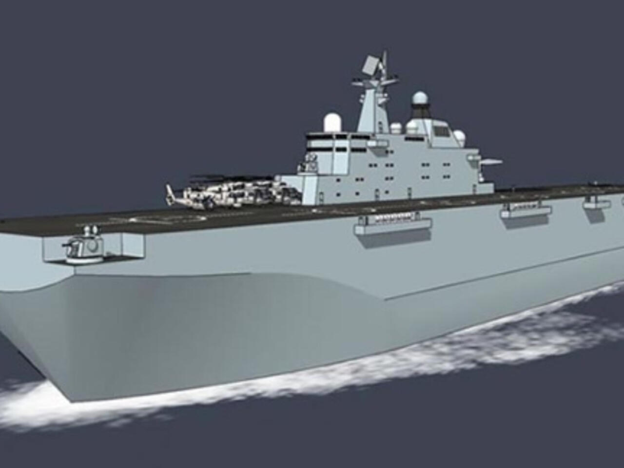 海军神器075型两栖攻击舰今下水官媒高声警告台湾与美国