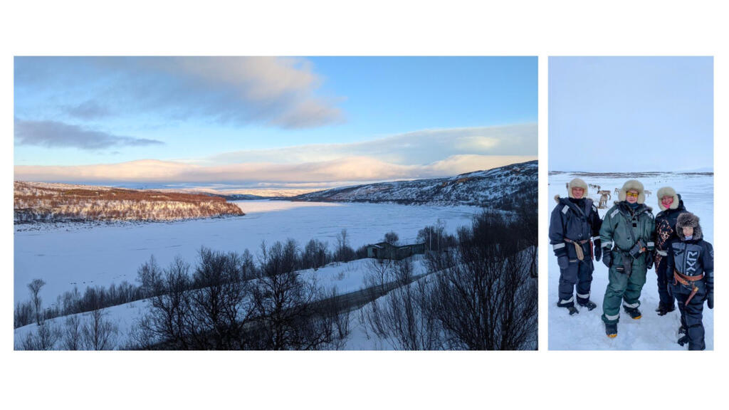Rivière Teno à Nuorgam & Anna Näkkäläjärvi-Länsman, son mari Asko et leur famille dans la toundra avec leurs rennes.
