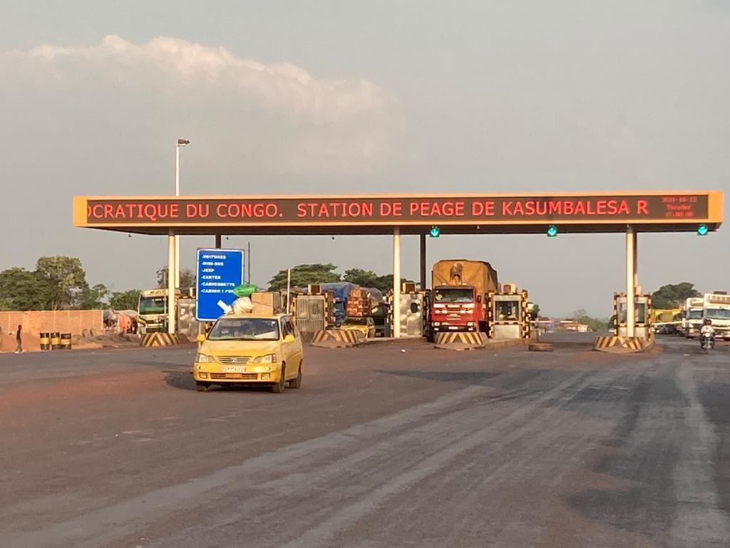 La station de péage de Kasumbalesa, en RDC.