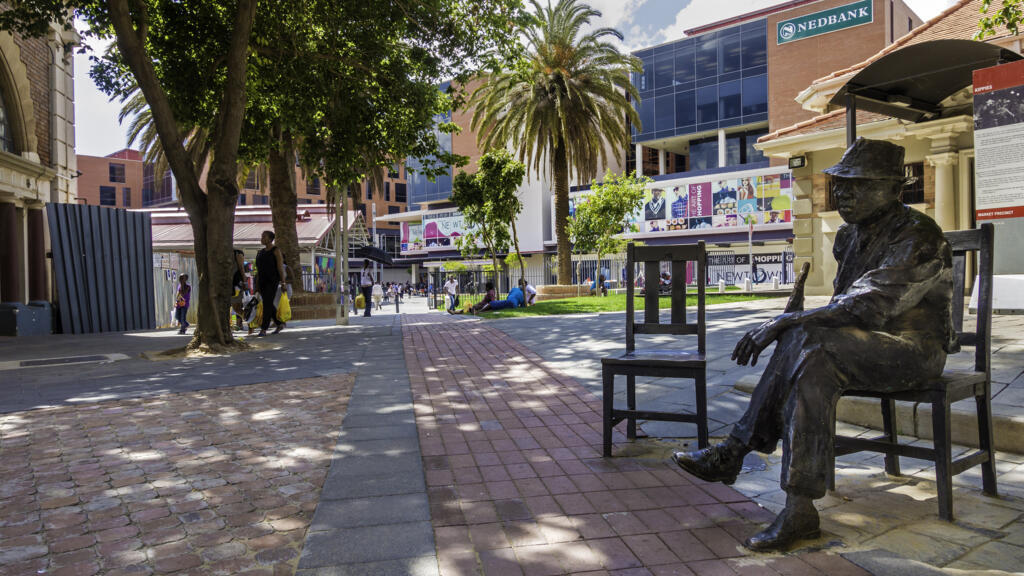 La statue de Kippie Moeketsi, joueur de jazz sud-africain à Johannesburg, en Afrique du Sud, le 20 décembre 2014 (image d'illustration).