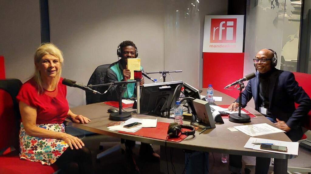 Myriam Guilhot, l’écrivain Balla Fofana et Éric Amiens.