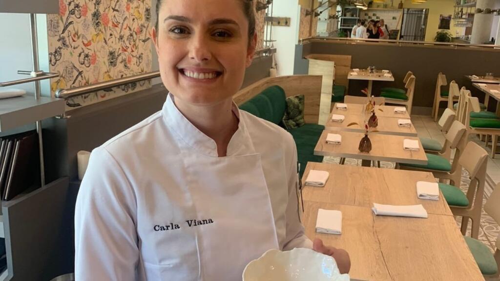A chef mineira Carla Viana, baseada em Lyon, na França.