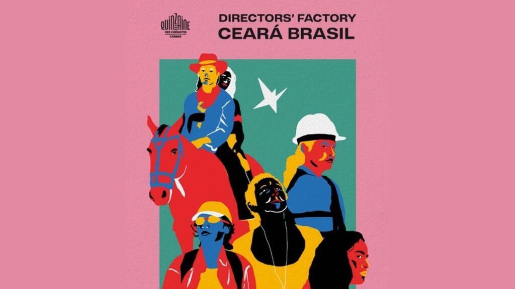 Cartaz da décima edição da Director’s Factory (Fábrica de Diretores) da Quinzena de Realizadores, mostra paralela do Festival de Cannes, que promove este ano jovens cineastas brasileiros.