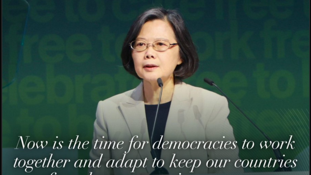 台湾前总统蔡英文在柏林墙倒塌纪念日访柏林 2025年11月10日