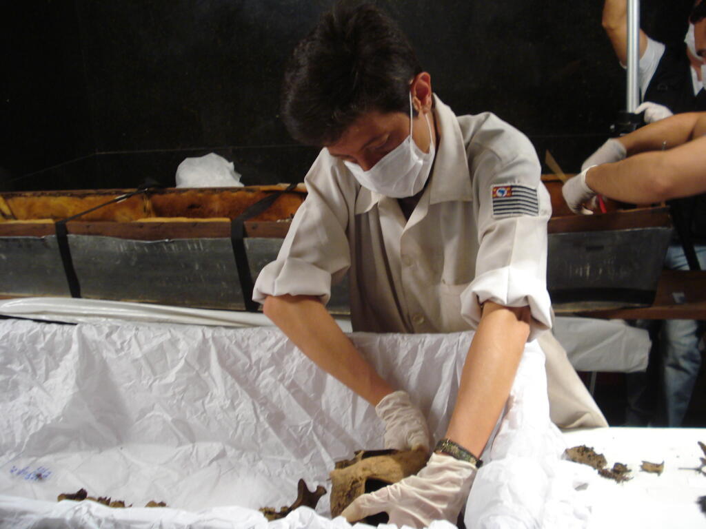 D.Pedro I preparação para tomografia