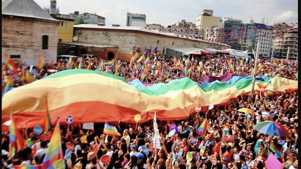 Istanbul's LGBT+ groups have, historially, been a  key part of life in the city. The annual pride march in 2013.