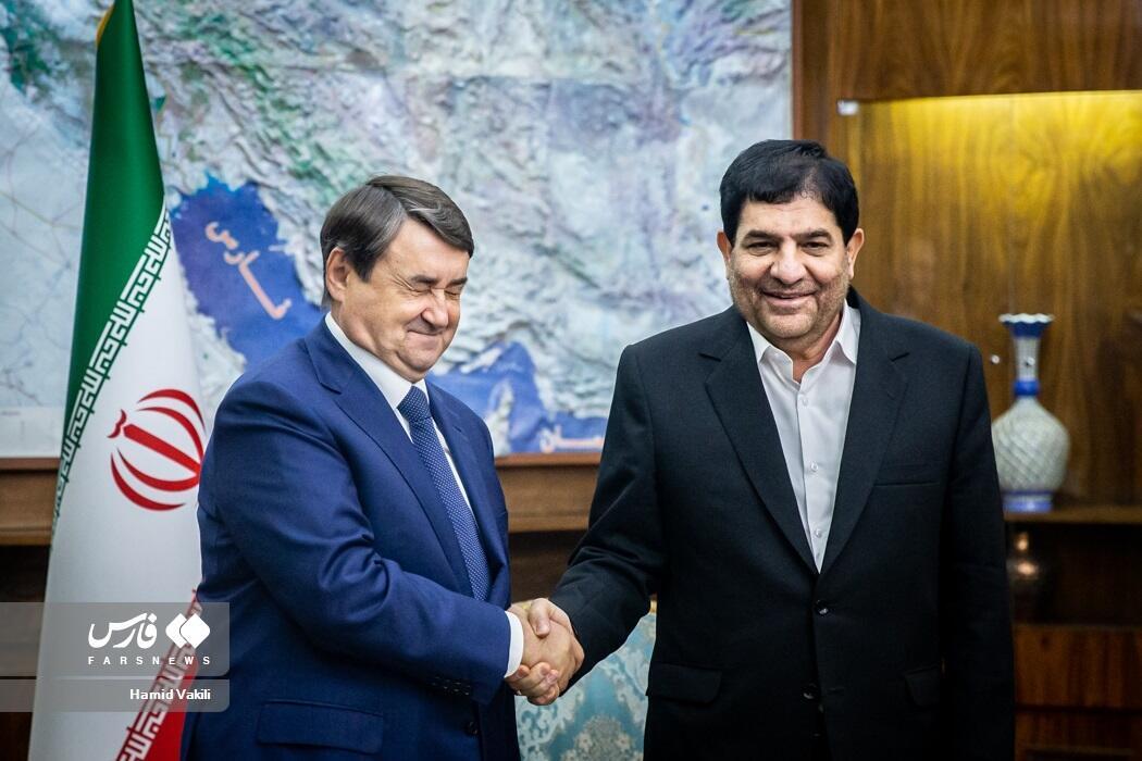 معاون اول رئیس دولت ایران در میزبانی از دستیار ولادیمیر پوتین