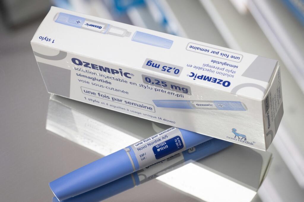 This photograph taken on February 23, 2023, in Paris, shows the anti-diabetic medication "Ozempic" (semaglutide) made by Danish pharmaceutical company "Novo Nordisk". - On TikTok, the hashtag "#Ozempic" has reached more than 500 million views: this anti-diabetic medication is trending on the social network for its' slimming properties, a phenomenon that is causing supply shortages and worrying doctors. (Photo by JOEL SAGET / AFP)