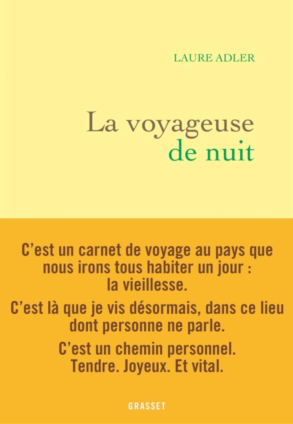 Couverture du nouveau livre de Laure Adler