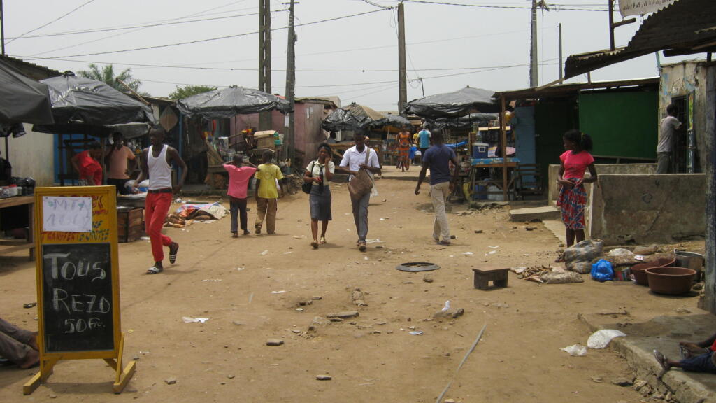 Quartier de la commune d'Abobo, en Côte d'Ivoire.